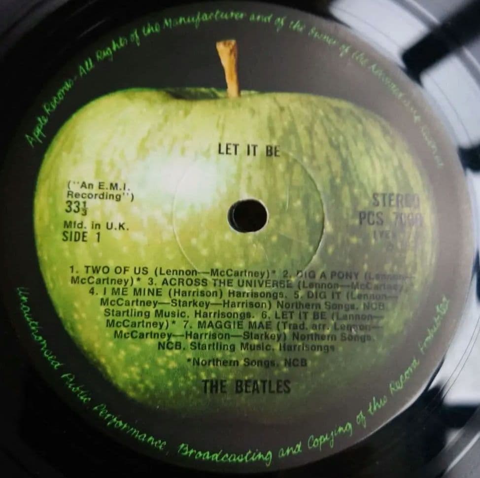 UK初回盤ビートルズ LET IT BE