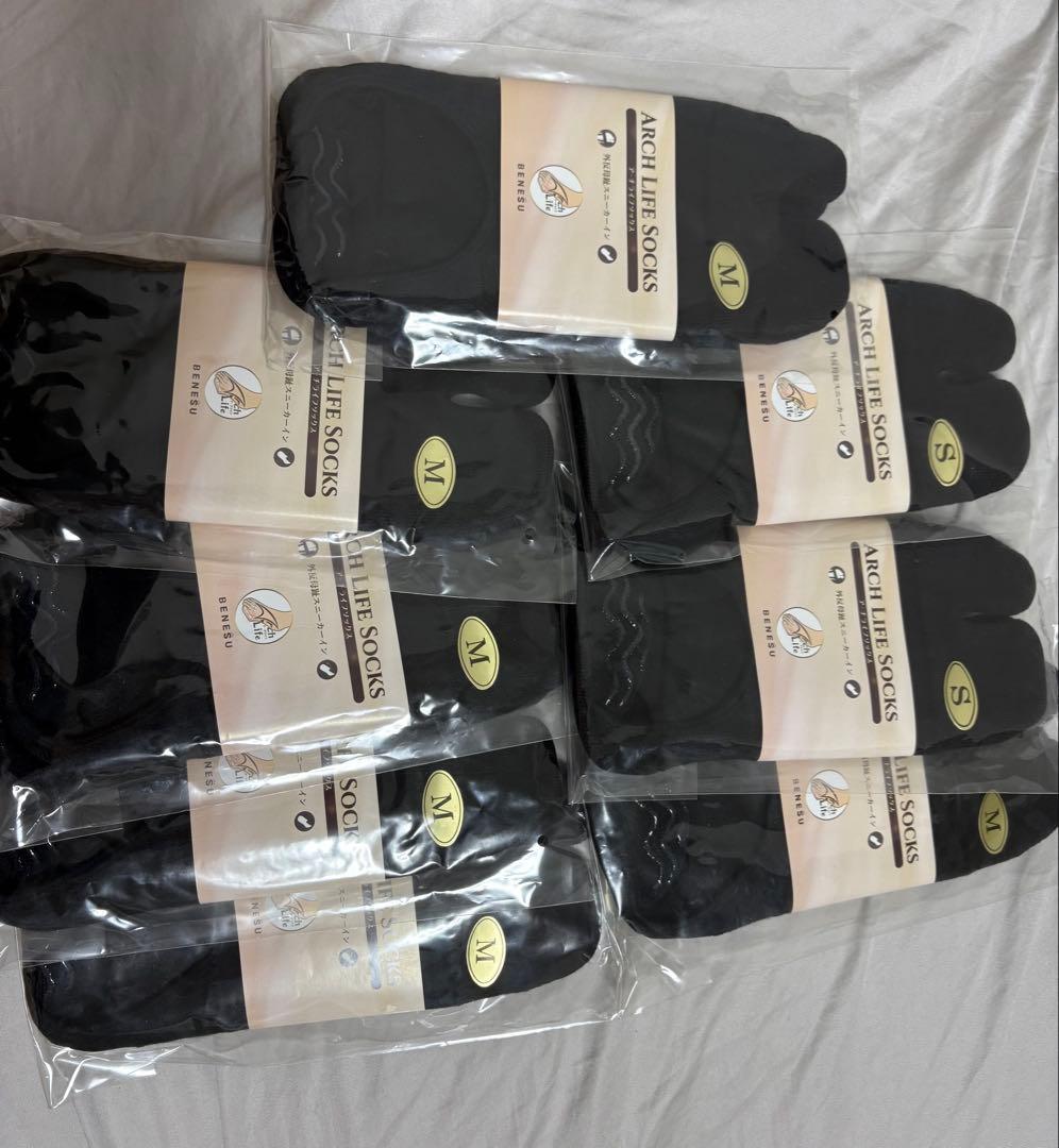 よつキャラ様用benesu 外反母趾用靴下くるぶし出るタイプ