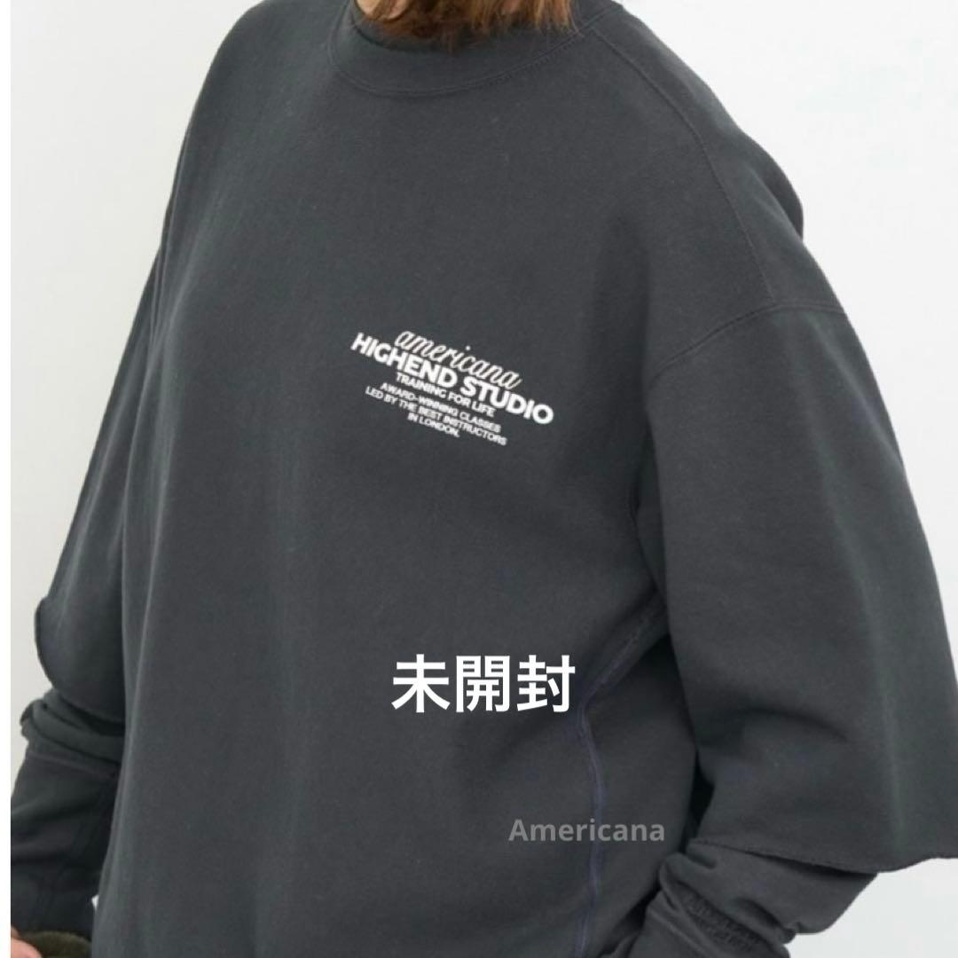 AMERICANA/アメリカーナ　HALF SLEEVE SWEAT