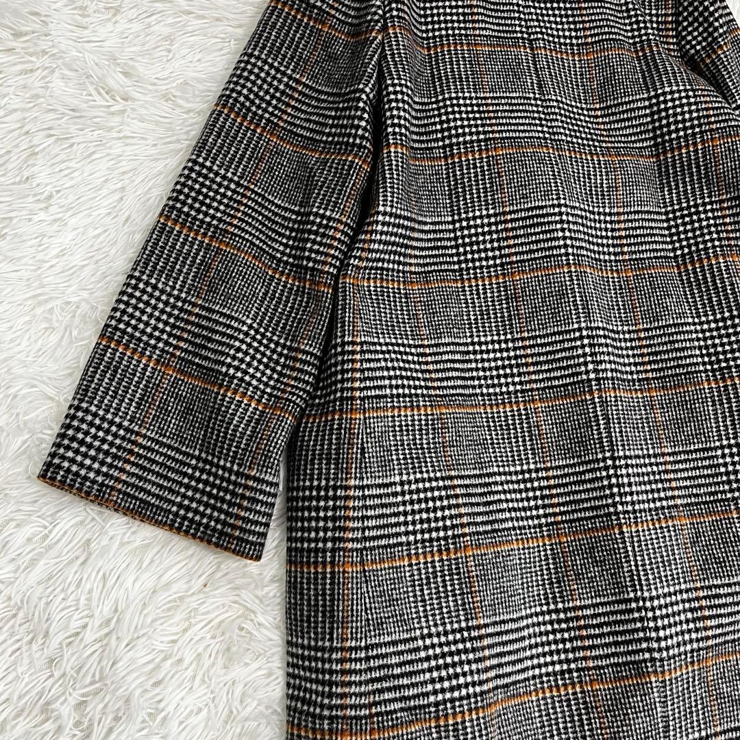 【極美品】アルアバイル チェックチェスターコート M サイズ1 毛 ウール