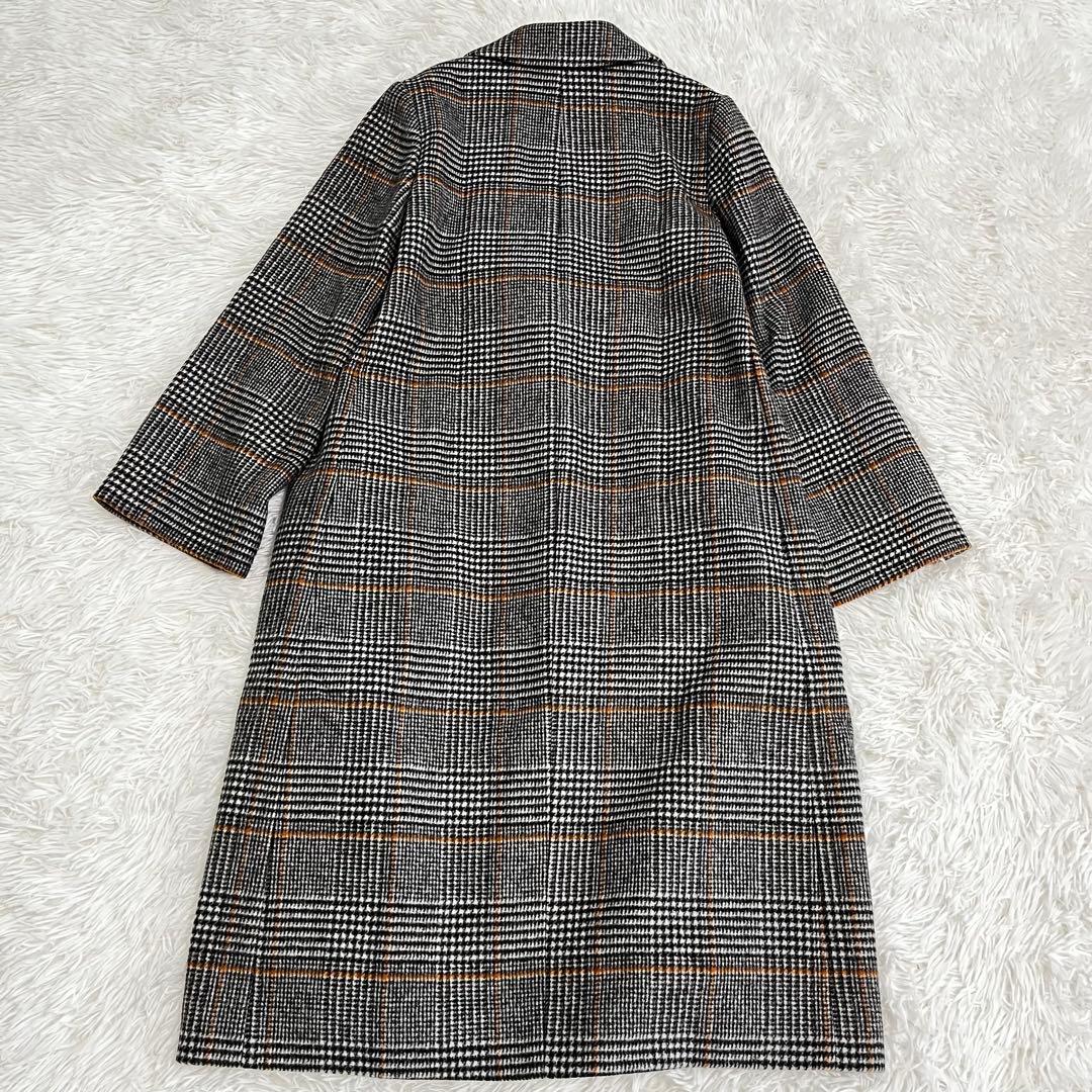 【極美品】アルアバイル チェックチェスターコート M サイズ1 毛 ウール