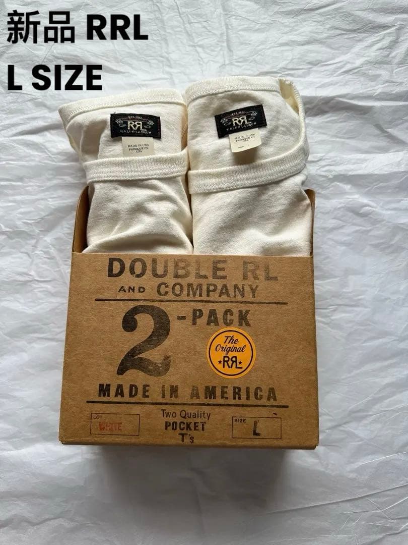 新品 RRL 2P PACK TEE POCKET TSHIRTS Tシャツ