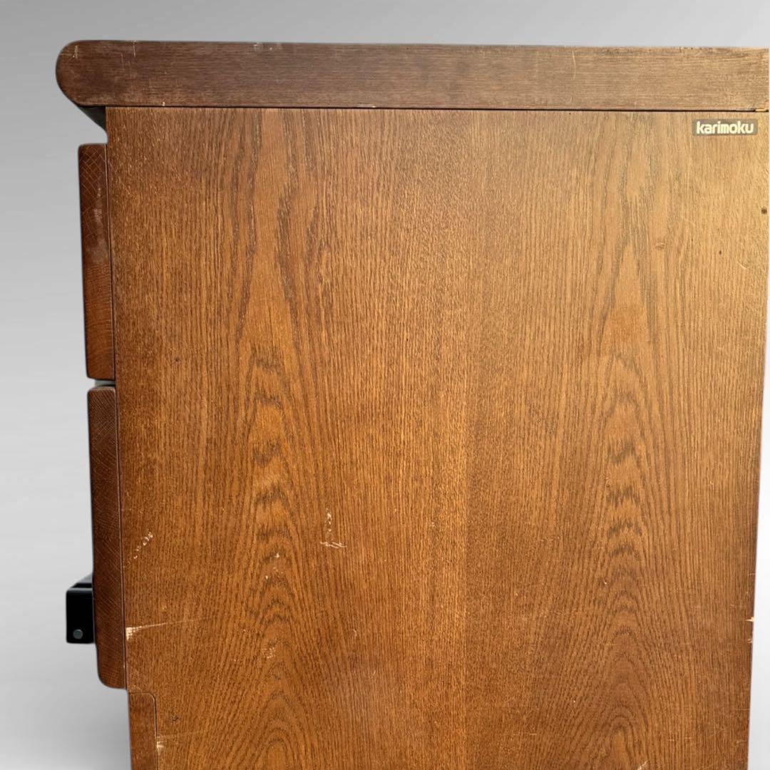 【訳アリ】　カリモク チェスト 2段4杯　木製 タンス テレビボード 国産家具