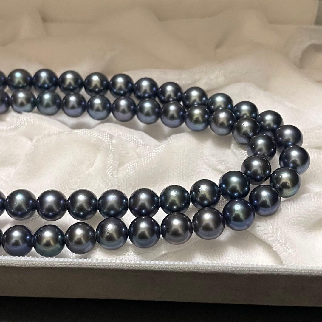 Hondaおまとめページ テリ強✨美品】 あこや真珠 セミロングネックレス