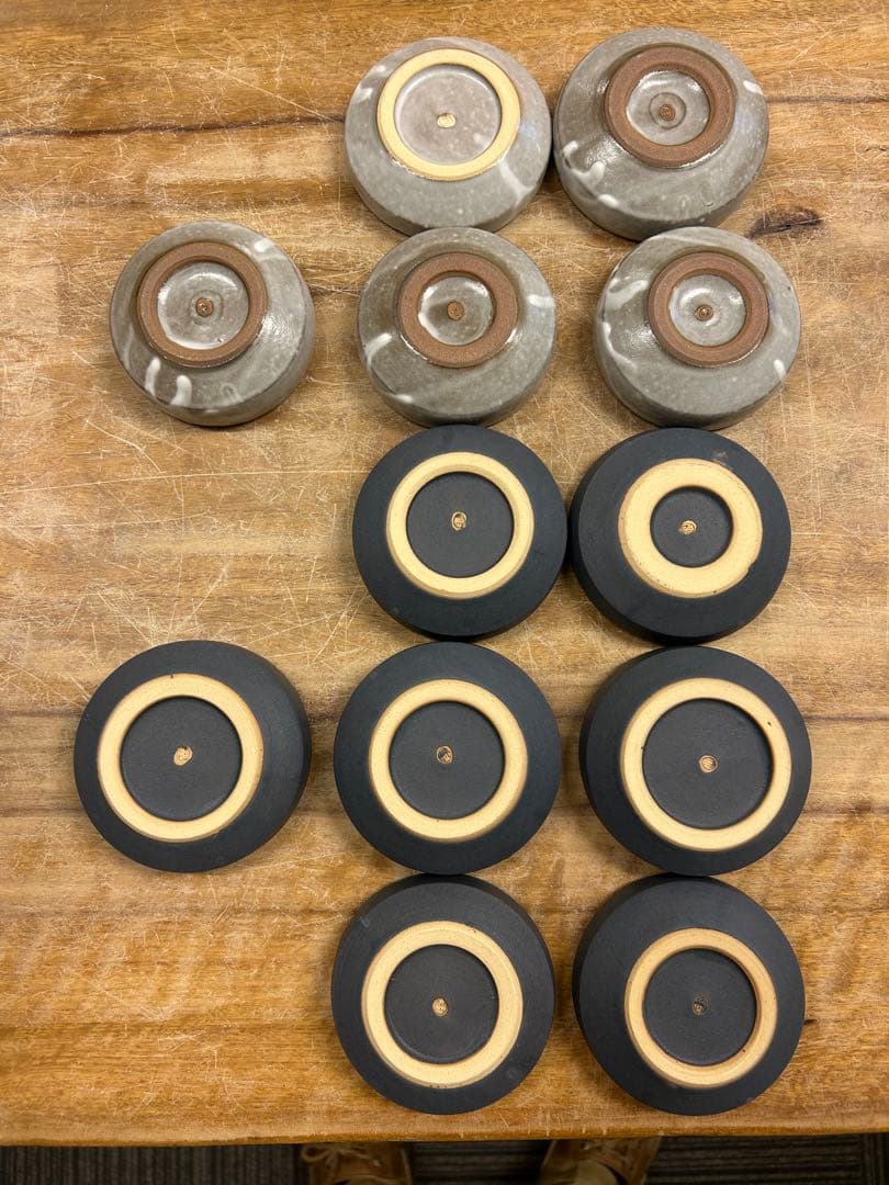 ひとし新品　陶器　陶芸作家　豆皿3枚　231