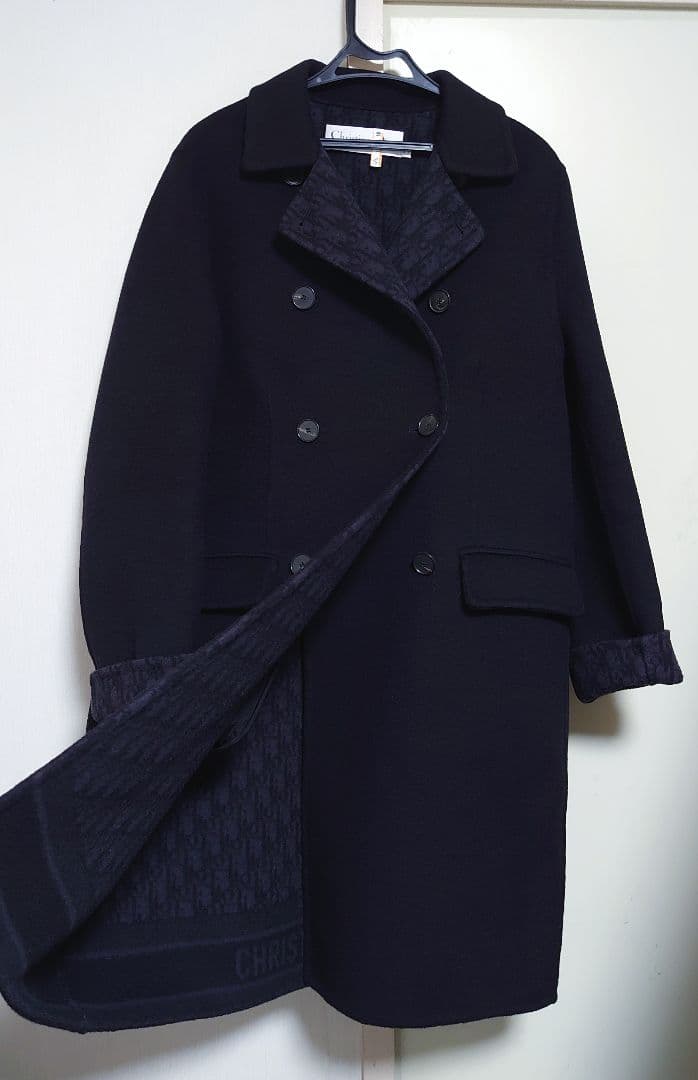 Christian Dior 2021 オブリーク ダブルフェイス コート