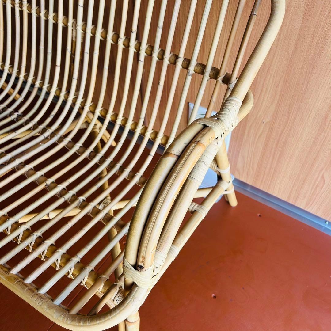 ラタンチェア ベンチ ソファ 天然素材 ナチュラル 椅子 2人掛け