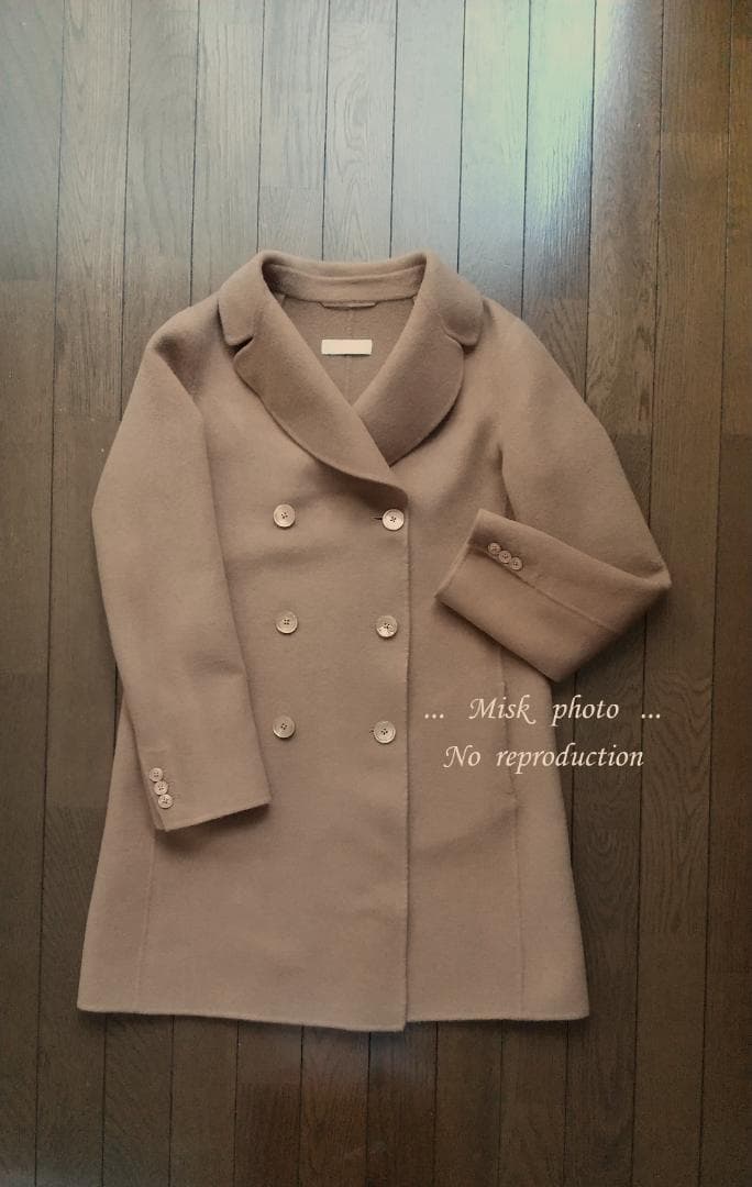 'S Max Mara ダブルフェイスダブルブレストコート JI38 キャメル