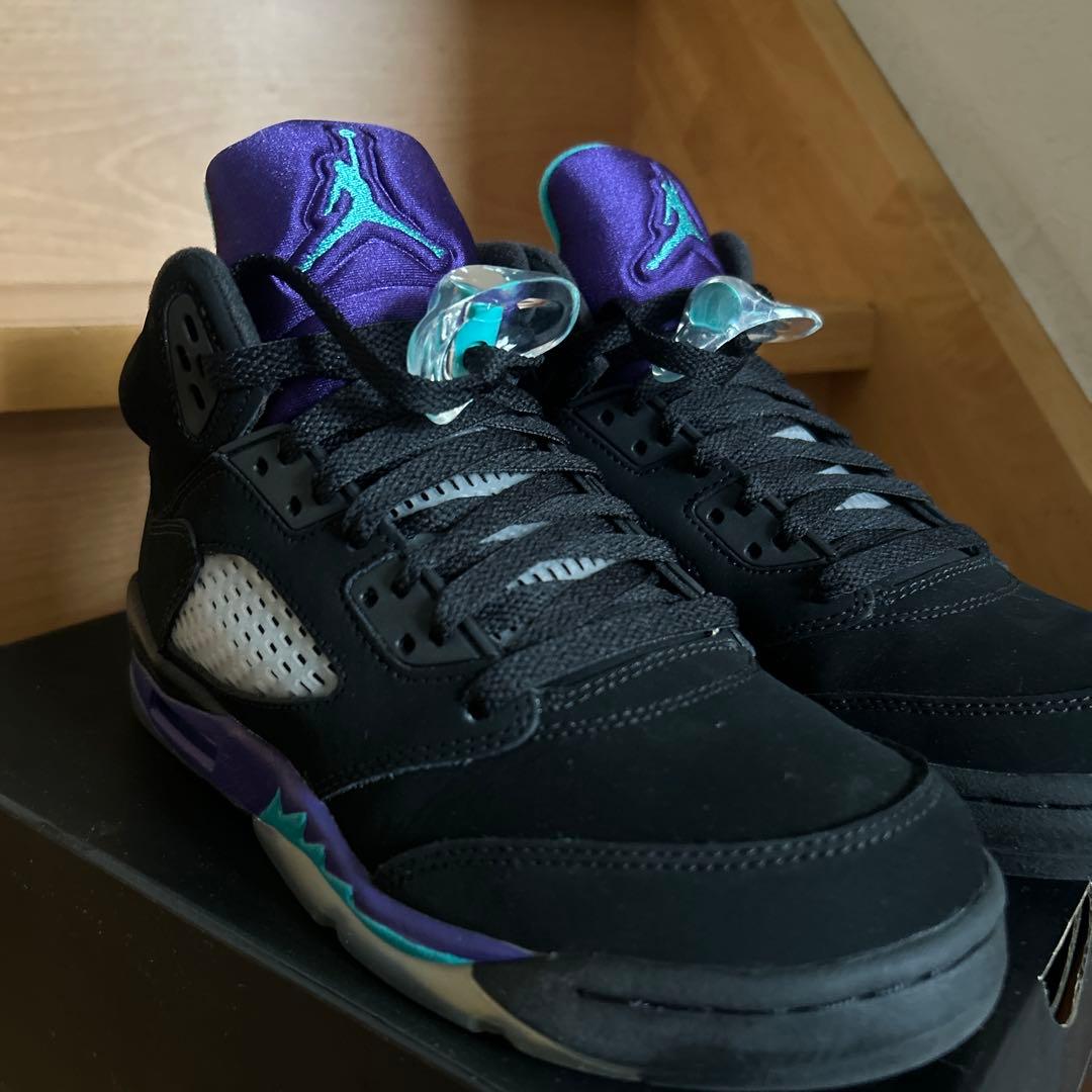 シューズ(女性用) NIKE AIR JORDAN 5 RETRO BLACK GRAPE
