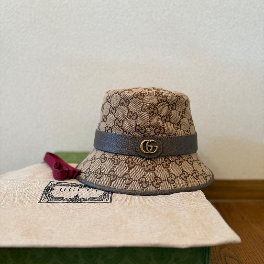 GUCCI GGパターン バケットハット Ｓサイズ