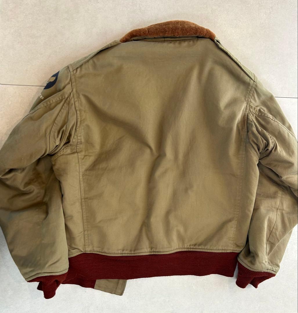 美品 バズリクソンズ 実名復刻版 B-10 赤リブ サイズ38