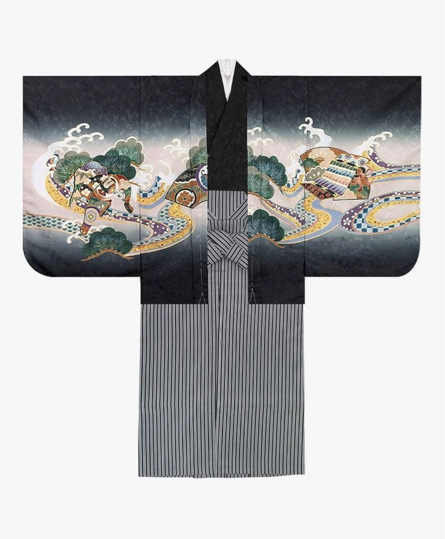 【五歳　七五三用着物セット】※肩上げ済