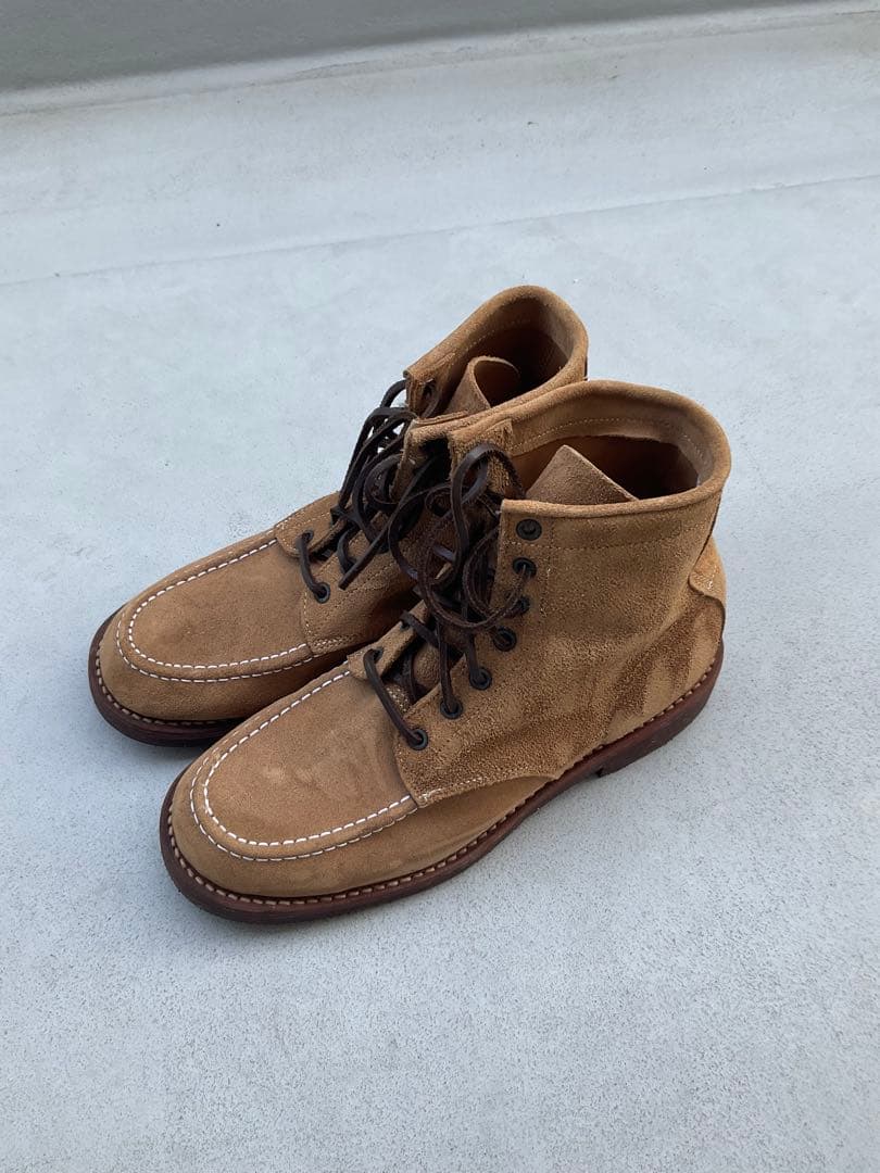 未使用 ピストレロ 茶ベージュ スエードブーツ ワークブーツ ビブラム セッター