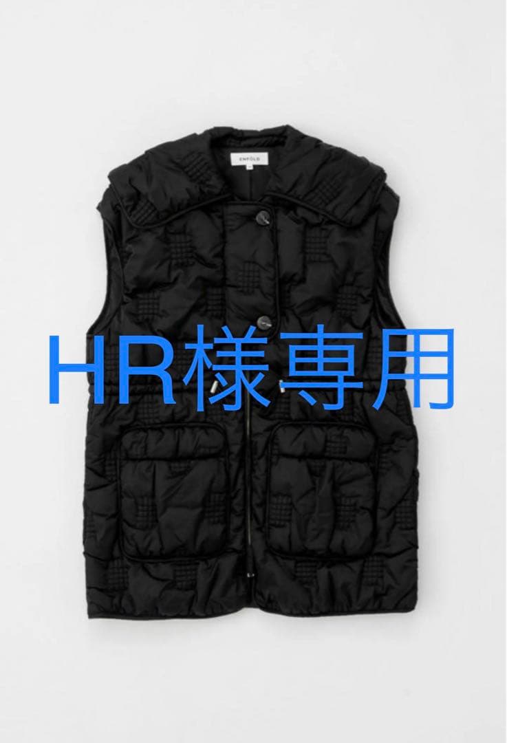 【新品未使用】ENFOLD CHECK-QUILT VEST
