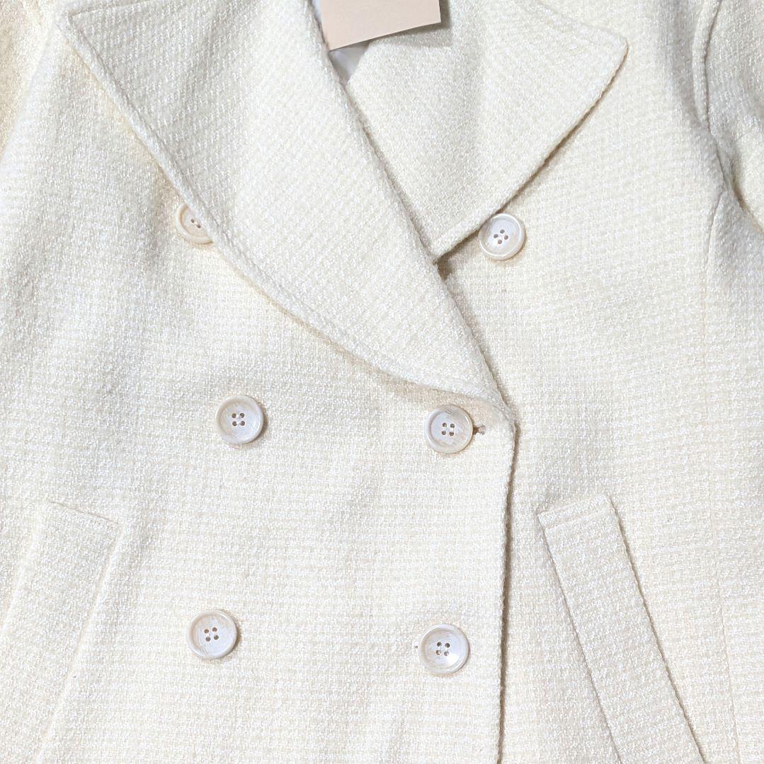 【新品タグ】アプワイザーリッシェ Pコート ピーコート ダブルブレスト　ホワイト