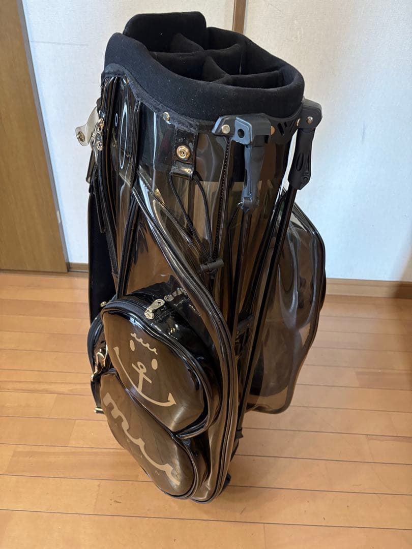 muta marine ゴルフバッグ・キャディバッグ スケルトン 黒/ゴールド