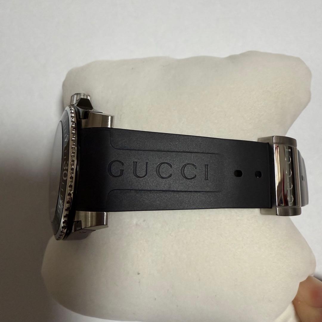 GUCCI Dive ブラック ラバーベルト 200M防水(45mm)