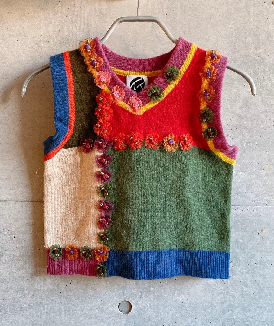 YanYan(ヤンヤン) マルチカラーニットベスト