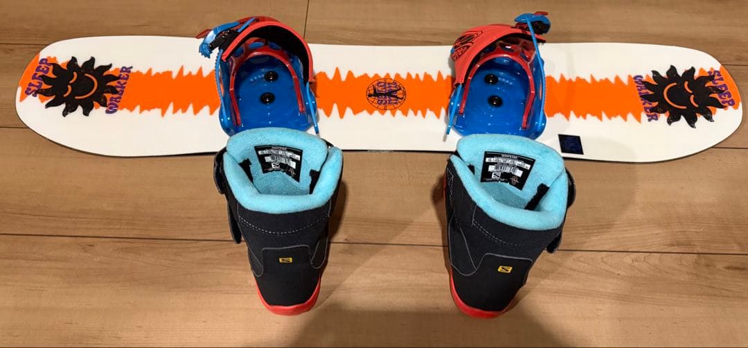 Salomon 子供用 3点セットスノーボード 100サイズ ブーツ 18cm