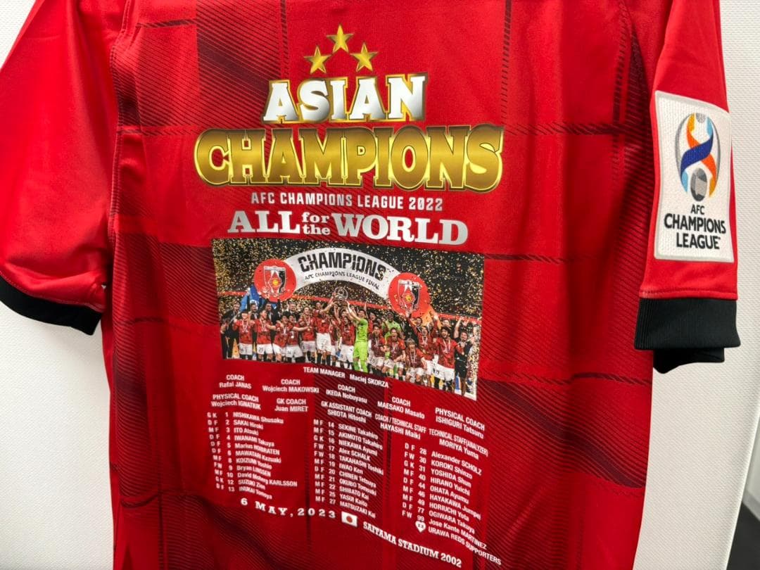 浦和レッズ AFCチャンピオンズリーグ2022 優勝記念ユニフォームM