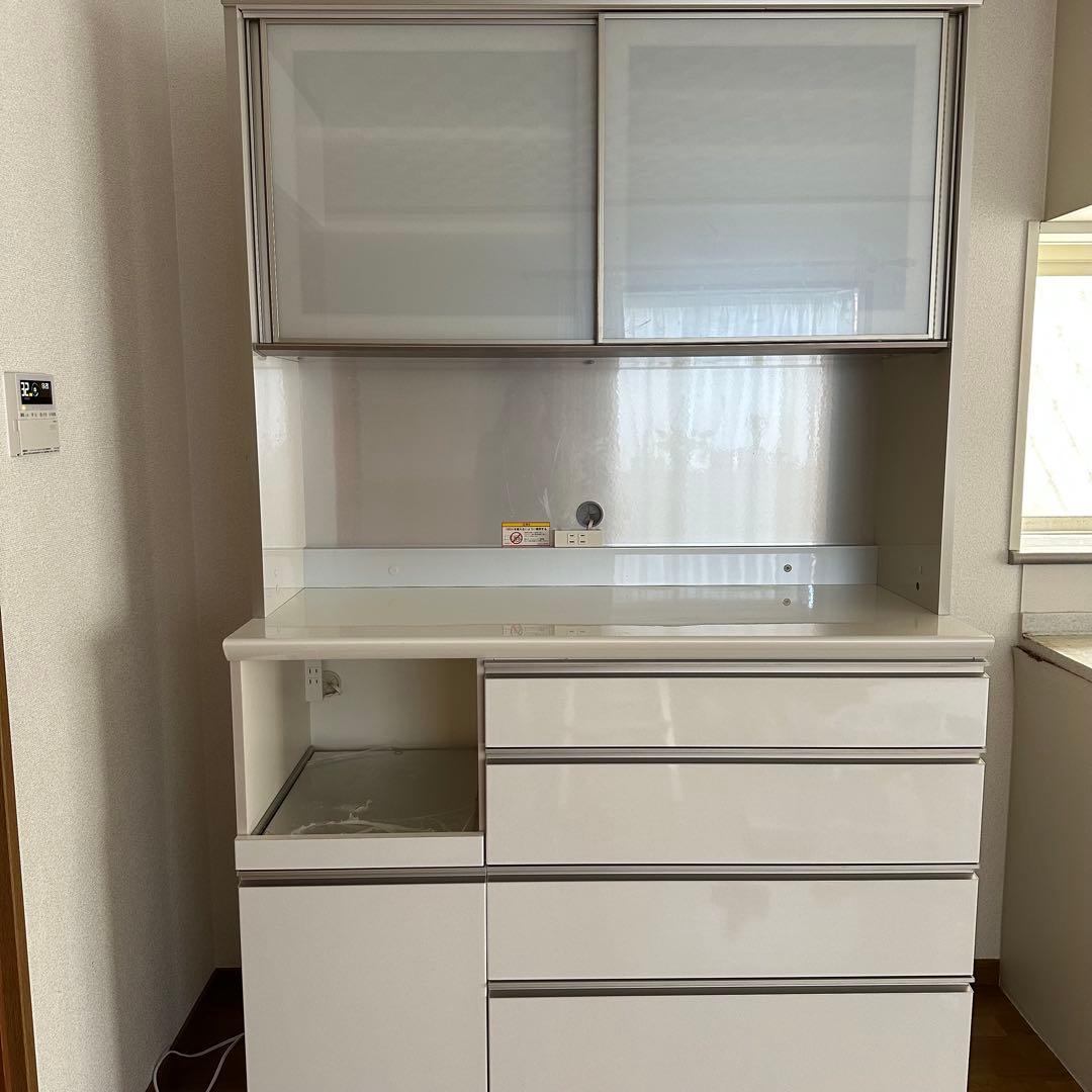 【25日まで】パモウナ 食器棚 幅120 キッチンボード