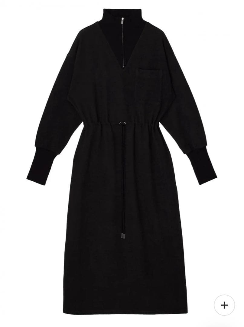 ワンピース UND HALF ZIP SWEAT DRESS