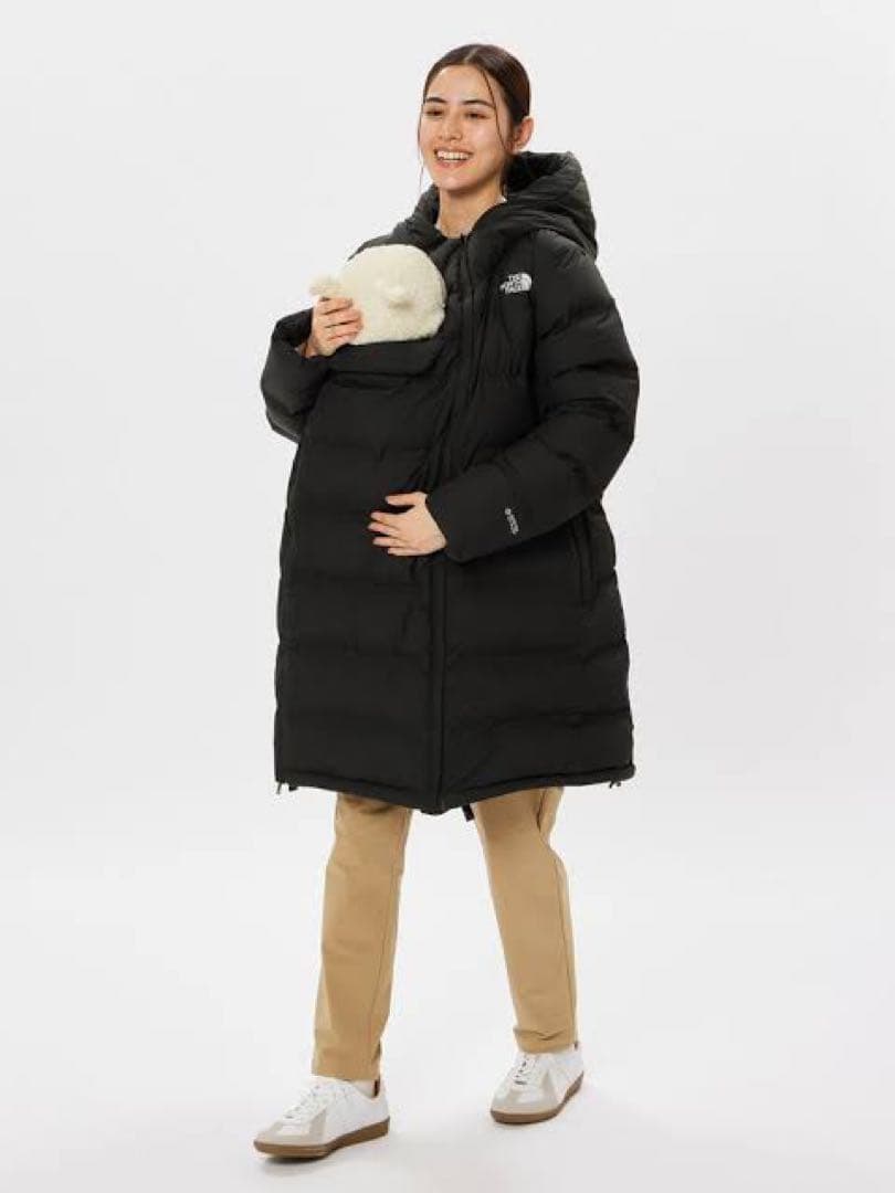 マタニティ用ダウンジャケット ブラック