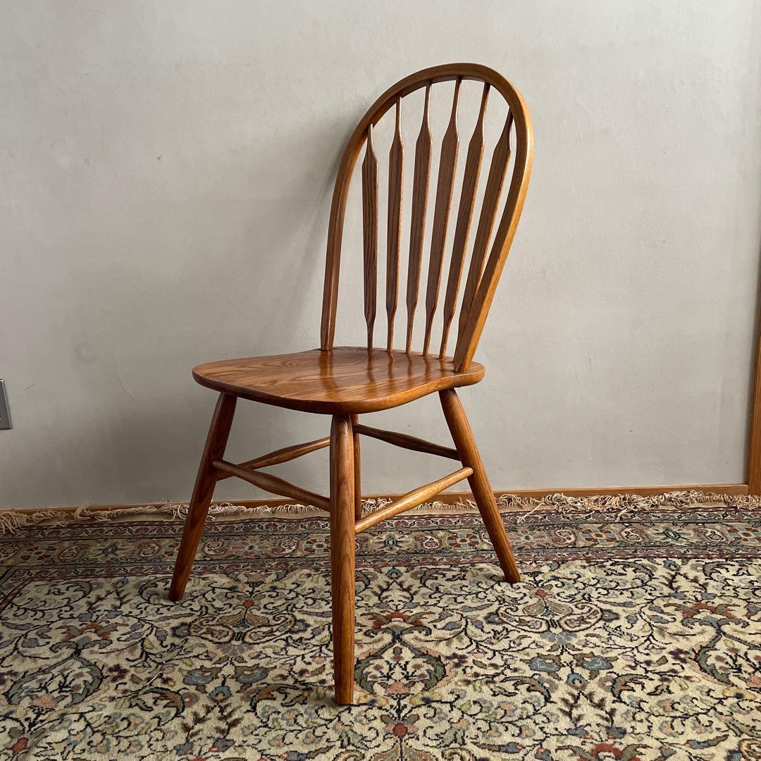 ④Shin Lee シンリー ダイニングチェア ウィンザーチェア　オーク材