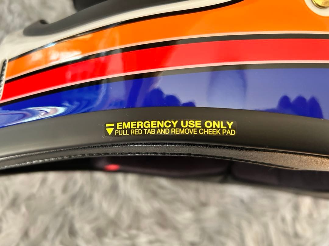 m*m様 SHOEI フルフェイスヘルメット ホワイト・オレンジ・ブルー