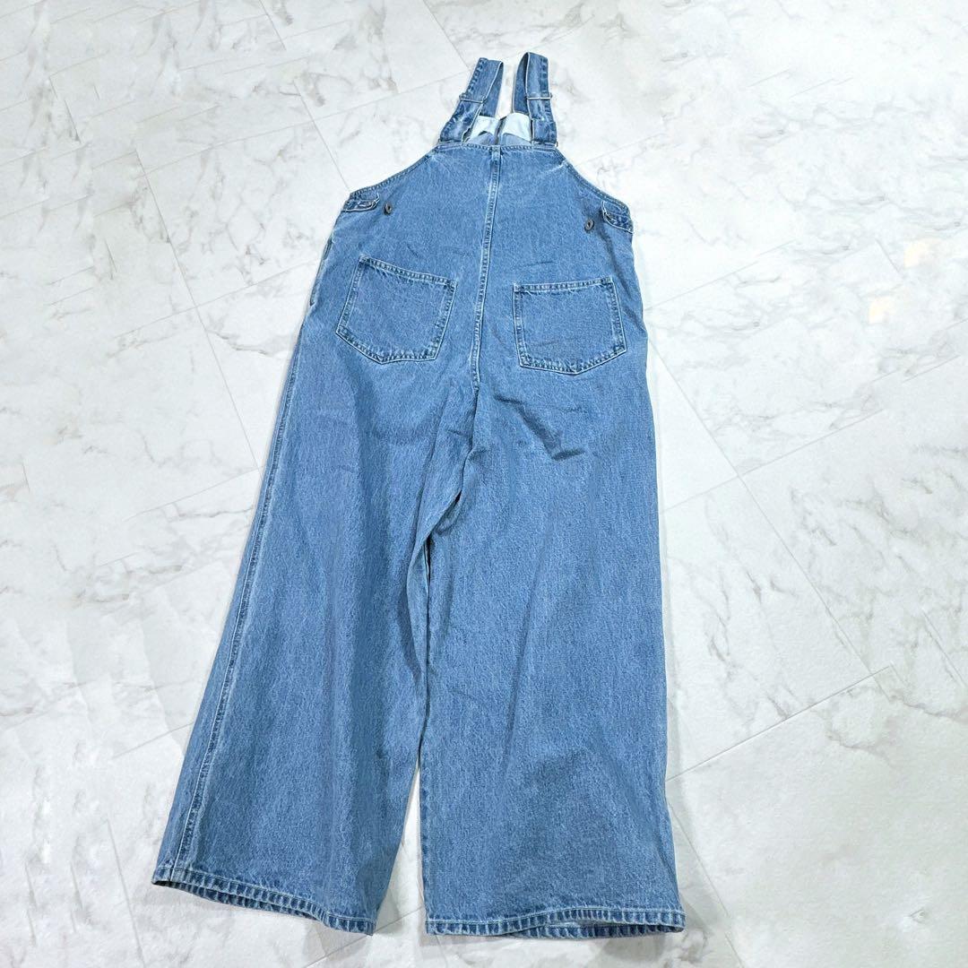 美品 DouDou デニムフロントジップ サロペット 完売品