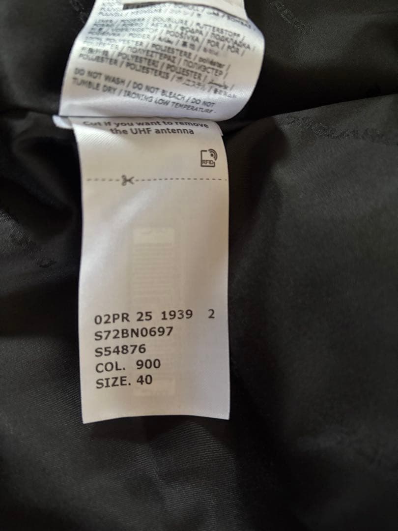 DSQUARED2 ノーカラージャケット ブラック/デニム