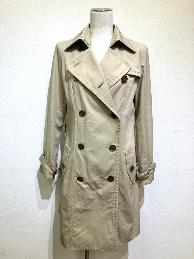 バーバリーブルーレーベル トレンチコート 38 ライナーベルト　ノバチェック