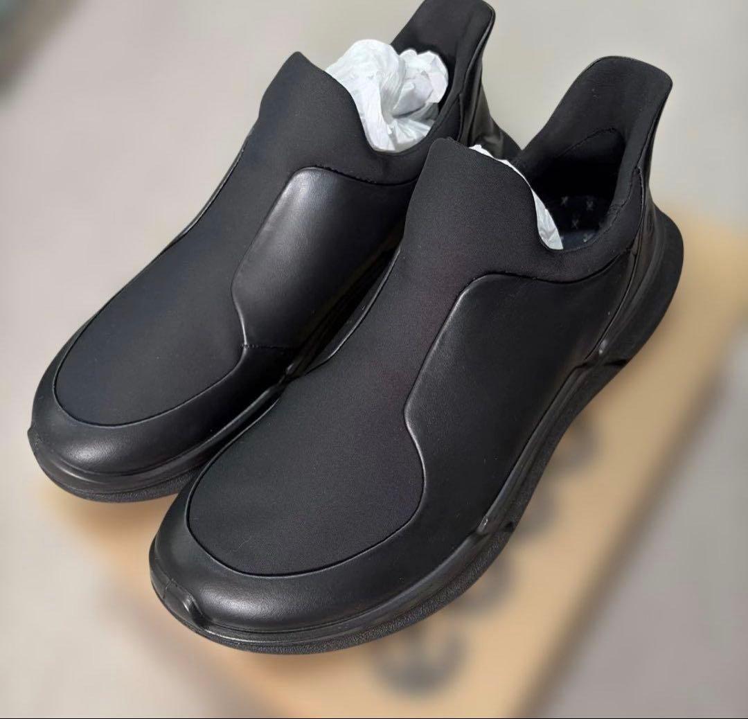 ECCO新品エコー Biom2.2レザー軽量スニーカースリッポン24cm黒