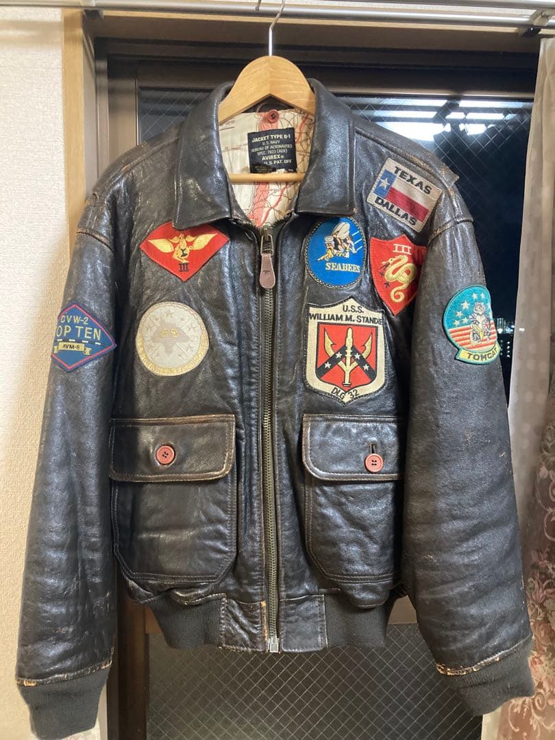AVIREX JACKET TYPE G-1 トップガン　レザージャケット