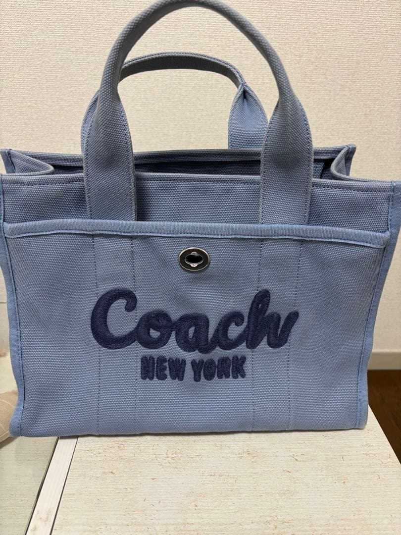 ☆ヨンタン☆ Coach トートバッグ ライトブルー