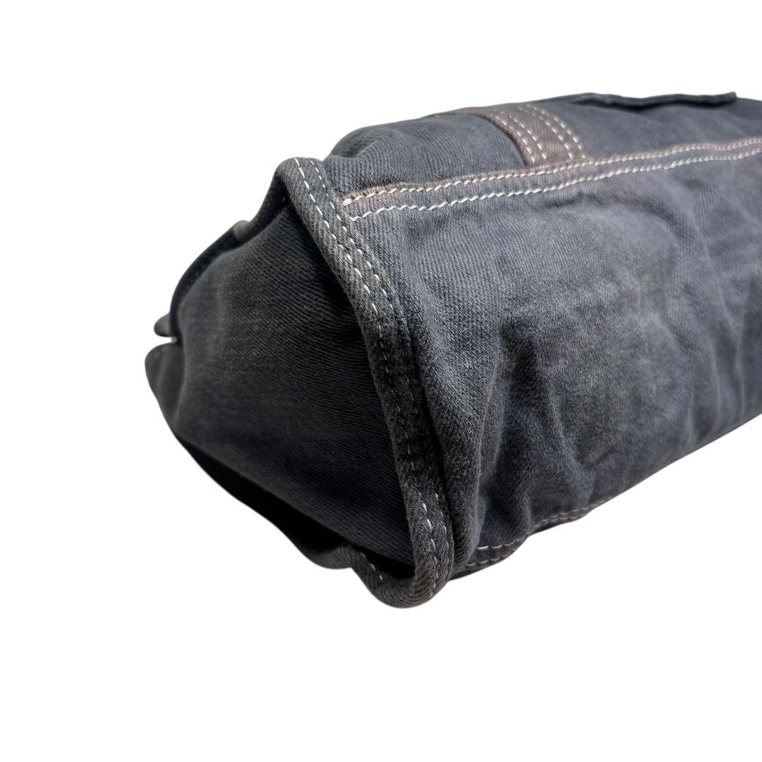 DIESEL y2k アメカジ　インディゴデニム　ハンドバッグ　ウォッシュ加工