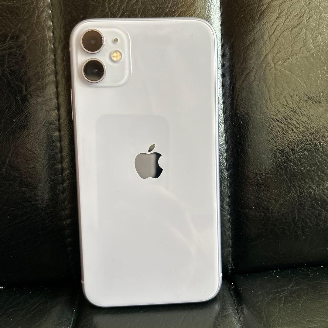 iPhone11 64GB パープル SIMフリー 画面割れなし