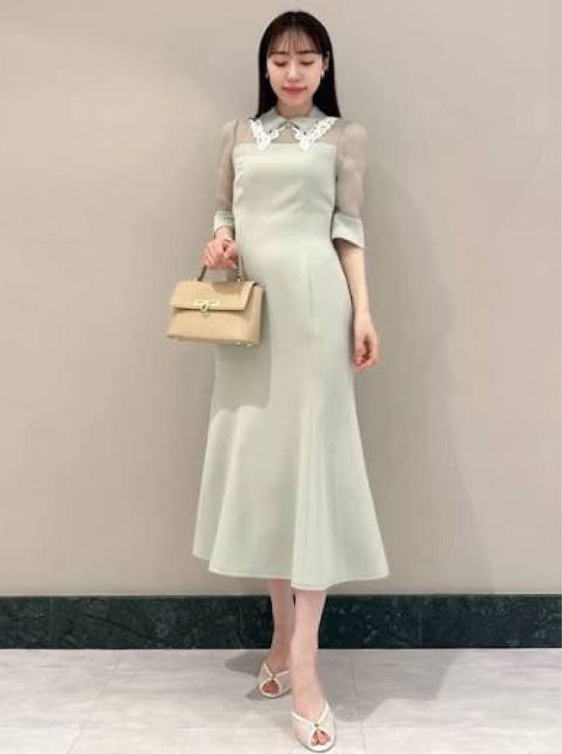 ダブルカラーマーメイドドレス