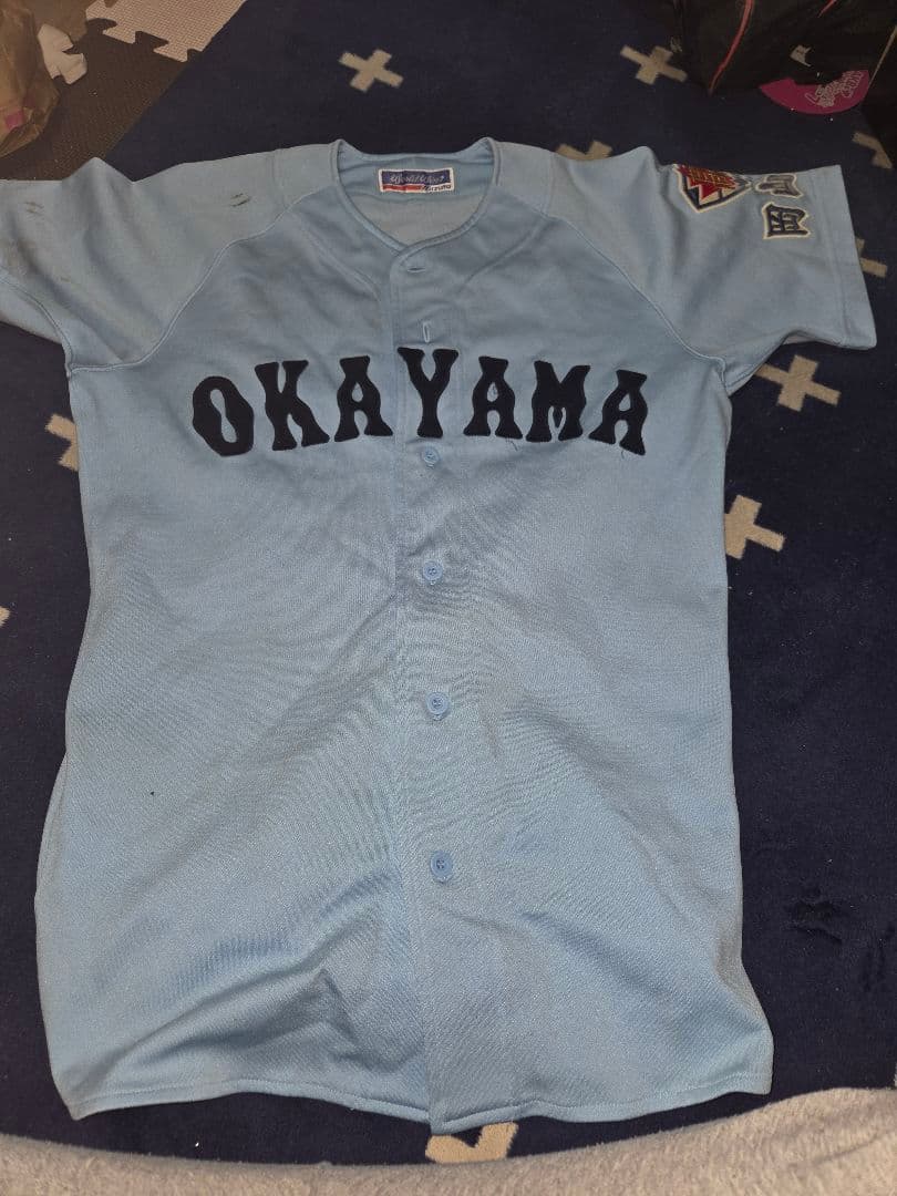 岡山南高校 ユニフォーム上 OKAYAMA ユニフォーム 水色