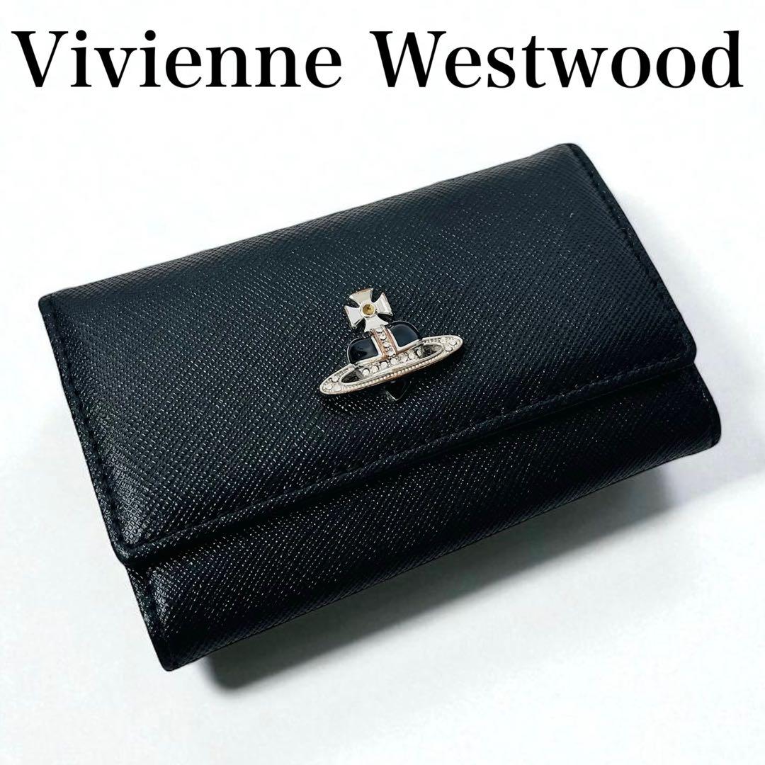 希少美品✨ Vivienne Westwood キーケース ビジュー オーブ 黒