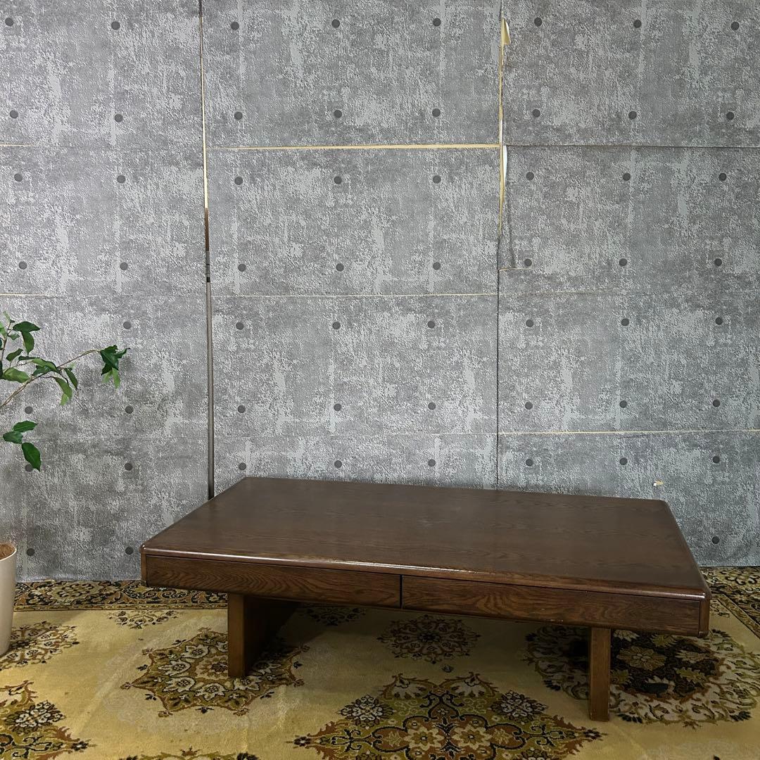 ꧁カリモク家具 karimoku꧂引出し収納付リビングテーブル センター ロー