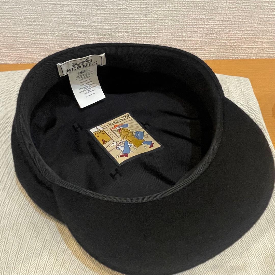 エルメス（HERMES）サントノーレ　カシミヤキャスケット　51S2510