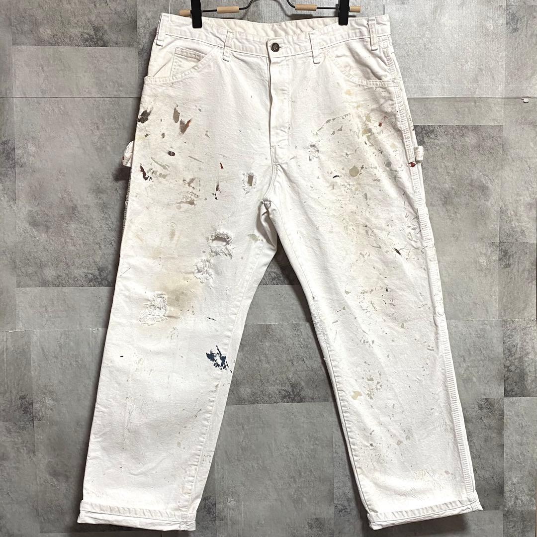 【雰囲気抜群】Dickies ディッキーズ リアルペインターパンツ ホワイト