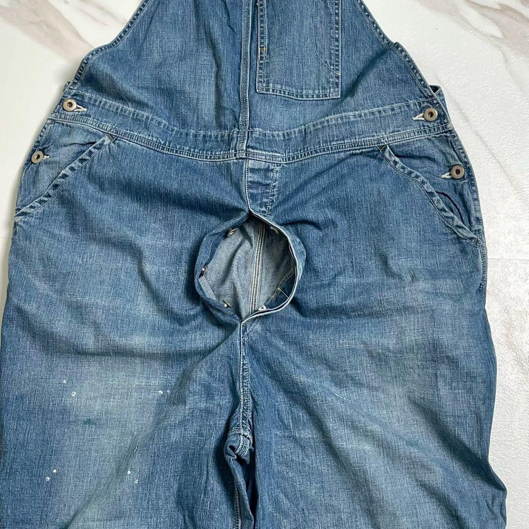美品✨chimala 8OZ DENIM OVERALL ペンキ ユーズド加工