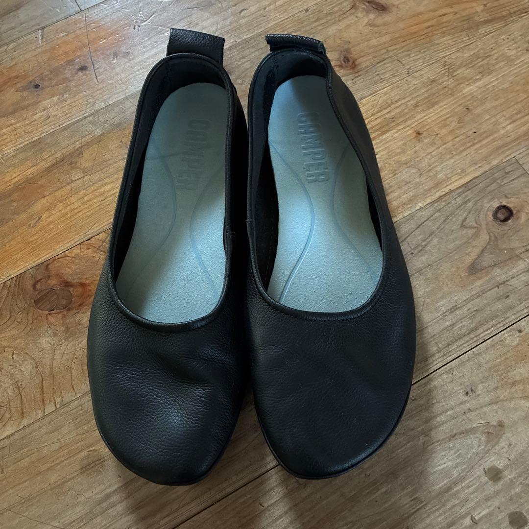 【完売】カンペール　CAMPER ライトニナ フラットシューズ　ブラック　24