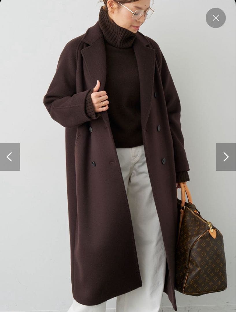 ドゥーズィエムクラス　ロングダブルコート