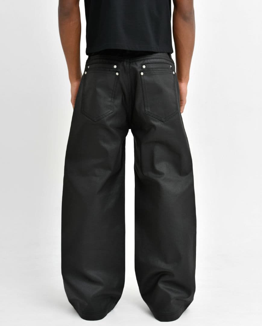 パンツ asapmode Stacked Oil Coating Fit Pants