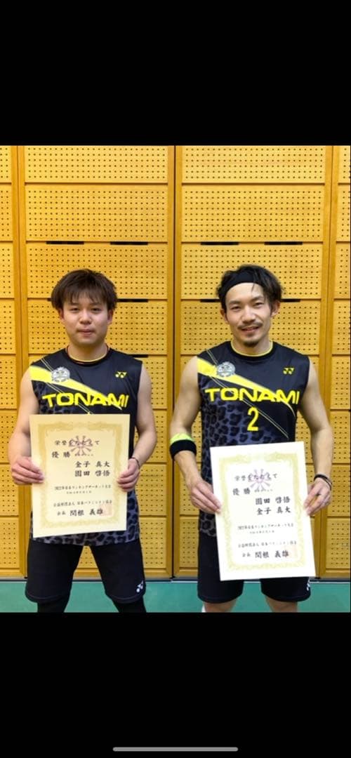 YONEX ヨネックス ユニフォーム ノースリーブ トナミ 特注