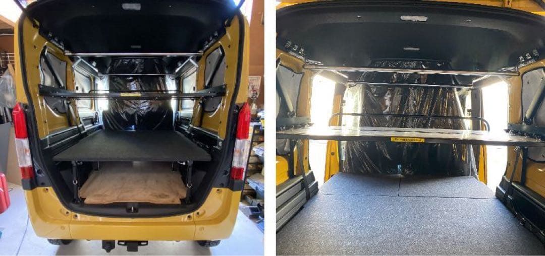 な*し様 値下げしました‼️N-VAN リア荷台棚 別注製作品 丈夫です