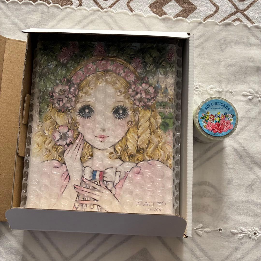 高橋真琴　ウォールキャンバス　s トリコロール　ロールふせん　フラワーミックス